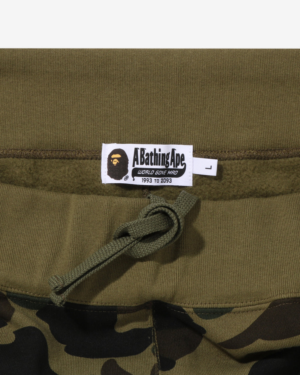 BAPE 1ST CAMO APE HEAD PATCHED SWEAT PANTS