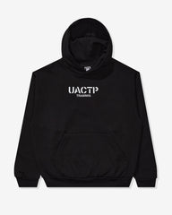 UACTP STENCIL TRAINING PULLOVER HOOD - BLACK