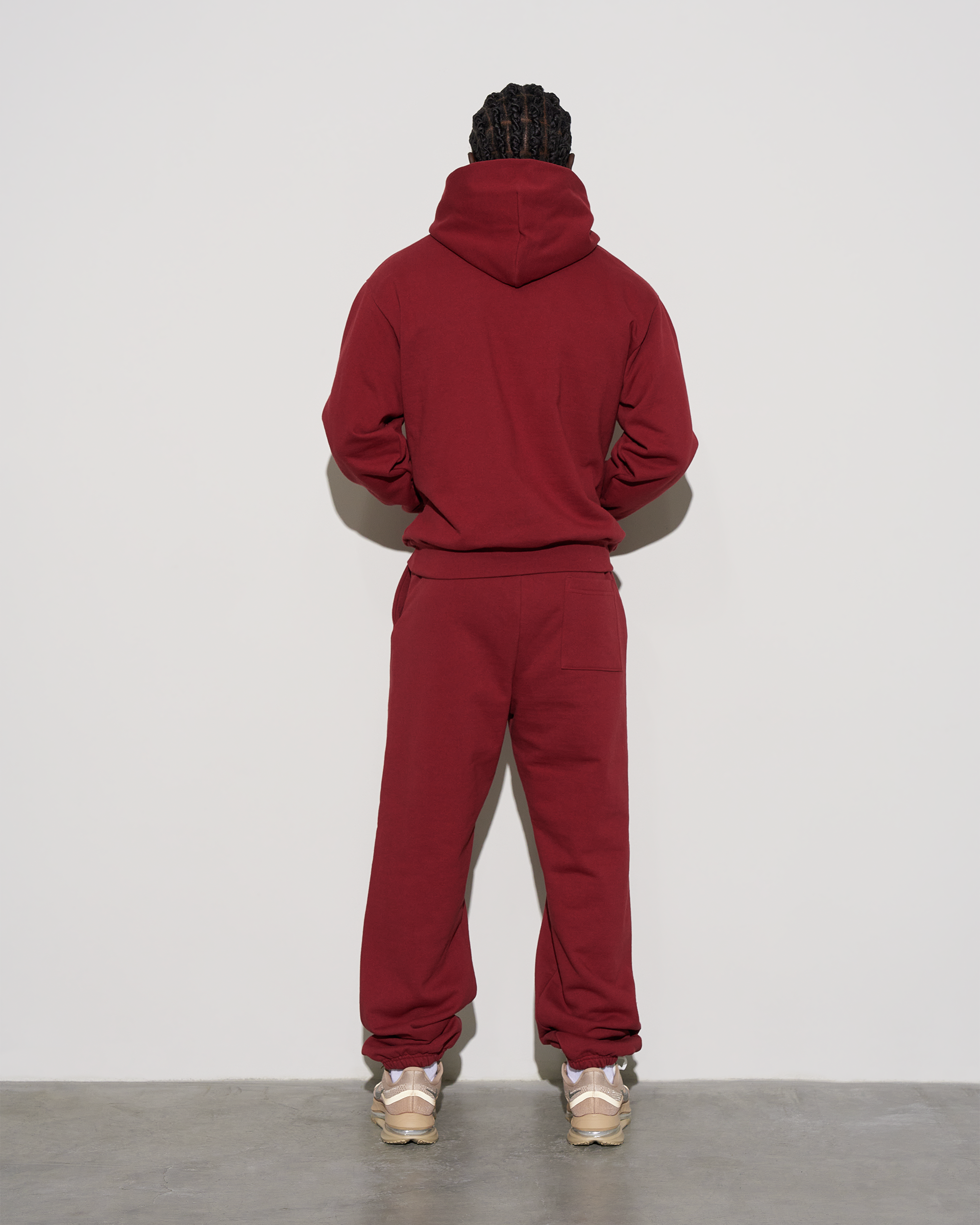 UACTP STENCIL GYM PULLOVER HOOD - BURGUNDY