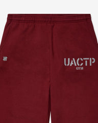 UACTP STENCIL GYM SWEATPANT - BURGUNDY