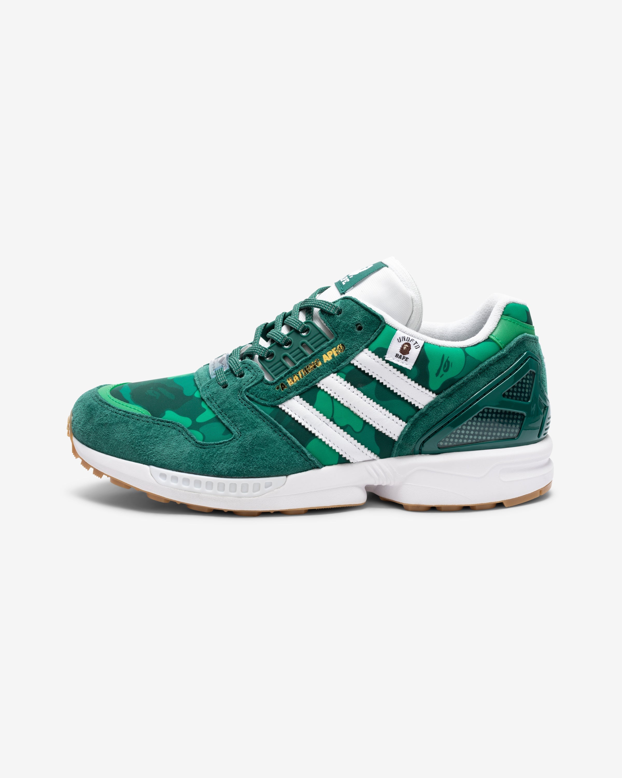 BAPE X UNDEFEATED X ADIDAS ZX 8000 - GREEN/ CWHITE/ GUM
