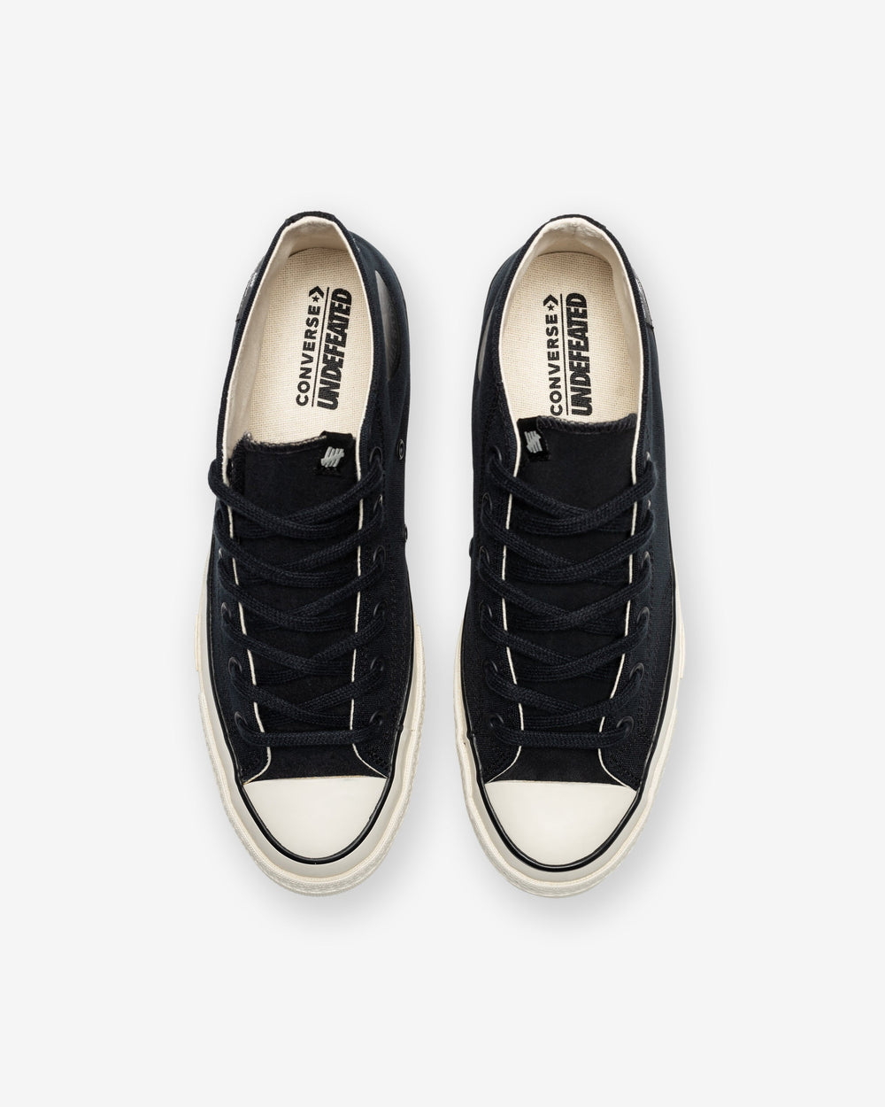 UNDEFEATED X CONVERSE CHUCK 70 MID- BLACK/ NATURALIVORY