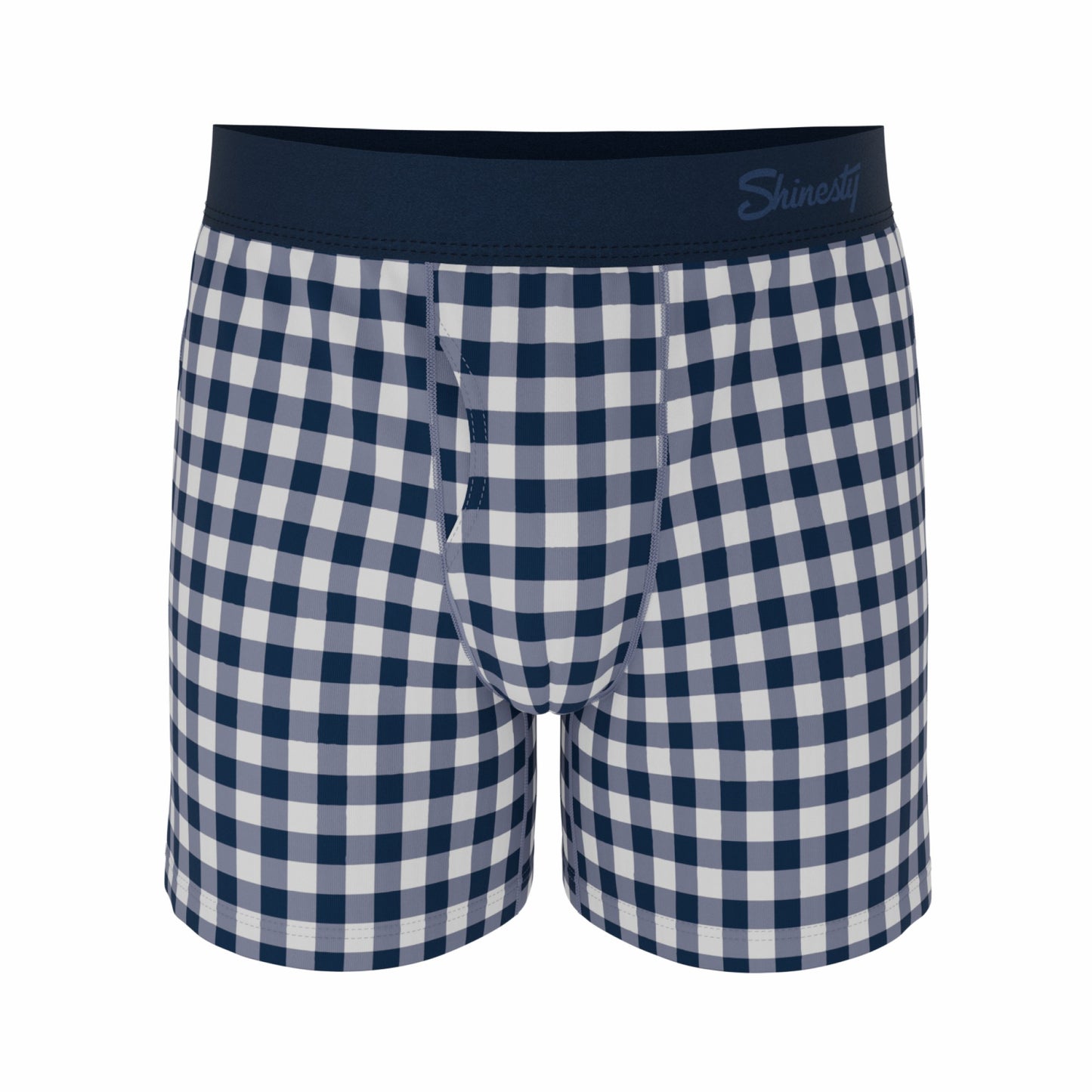 Shinesty Boxer Underwear - Navy Gingham