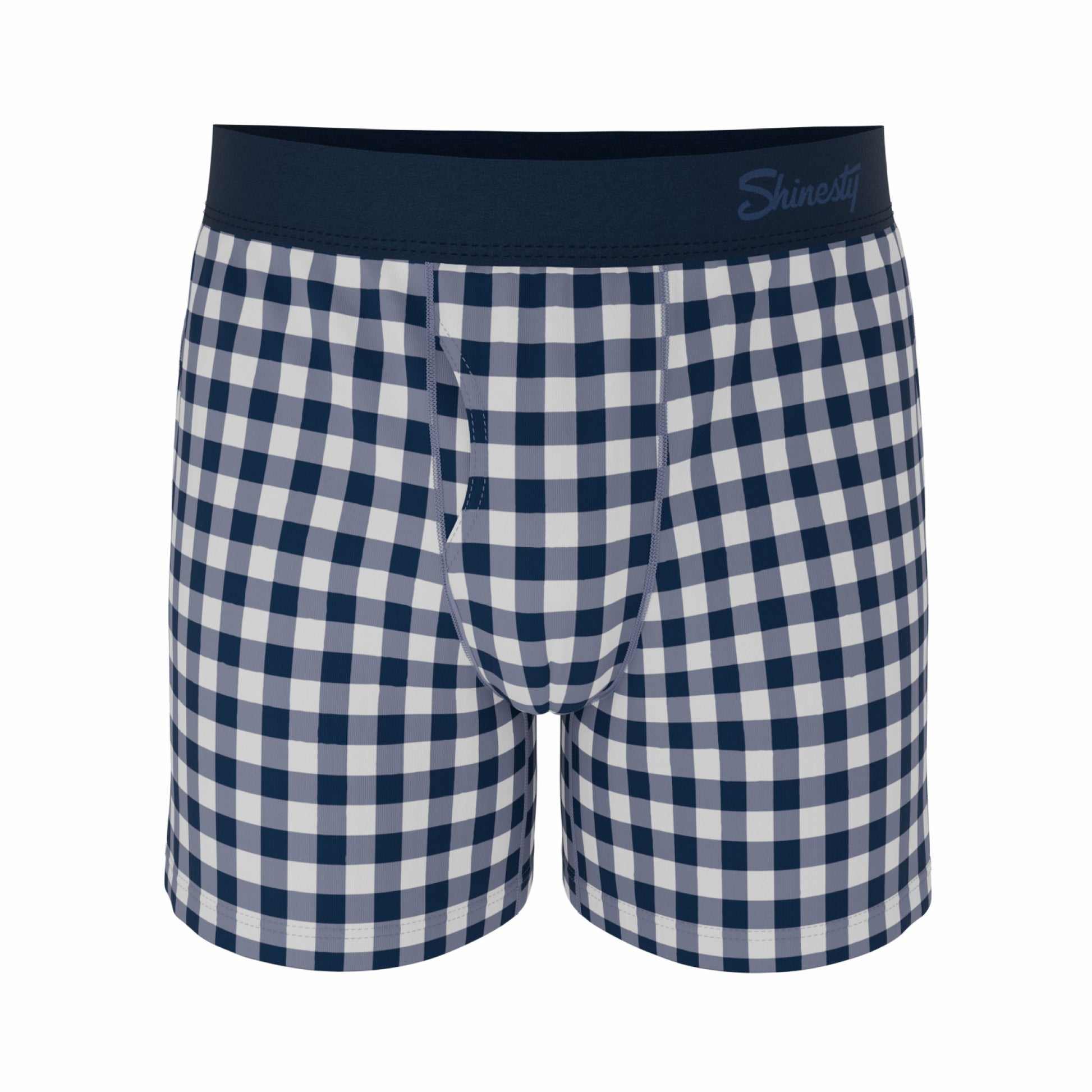 Shinesty Boxer Underwear - Navy Gingham
