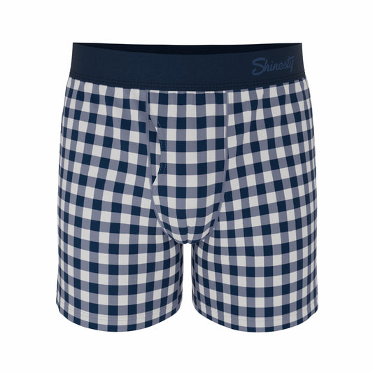 Shinesty Boxer Underwear - Navy Gingham