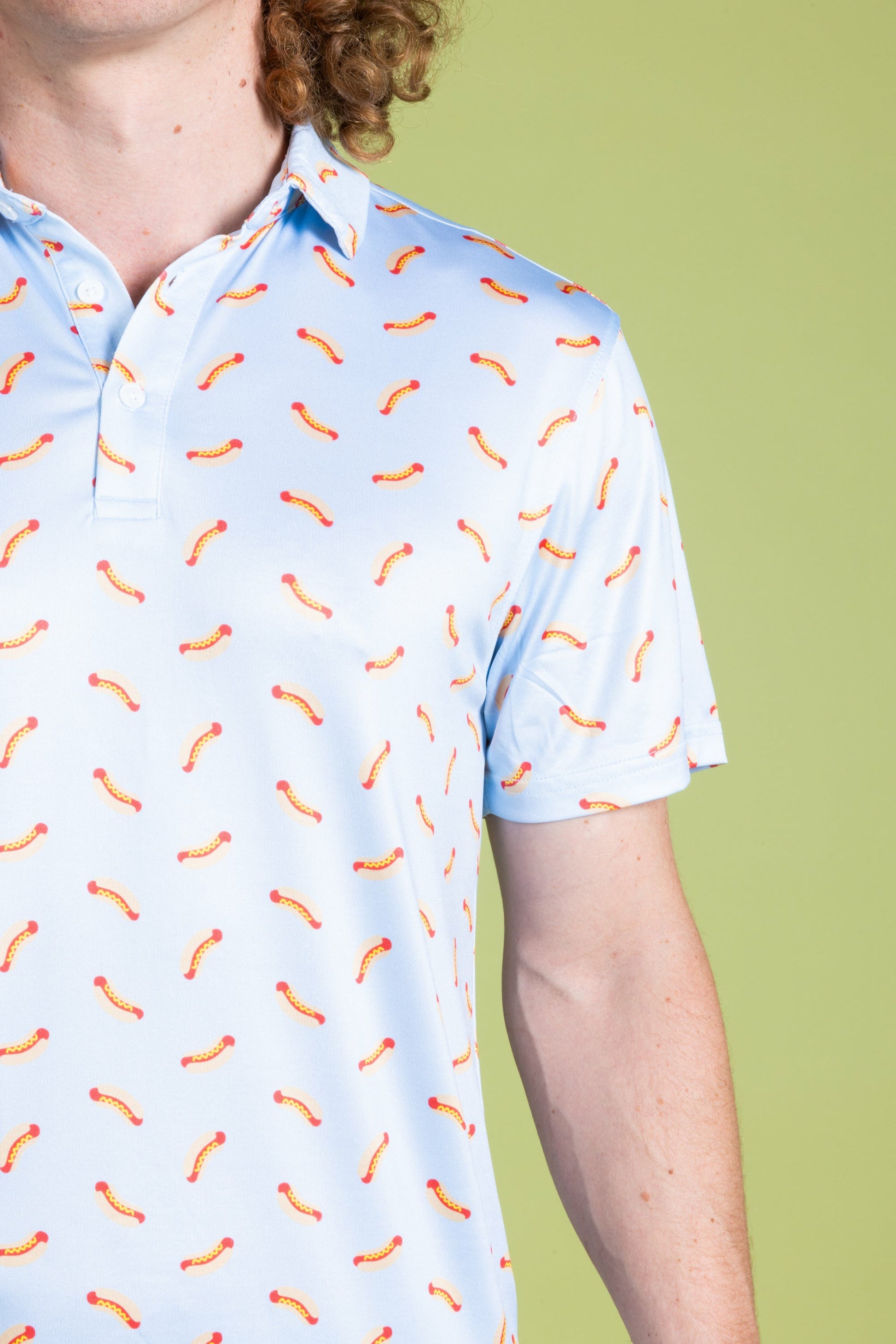 Shinesty Hot Dog Polo Shirt - The Raining Brats & Dogs