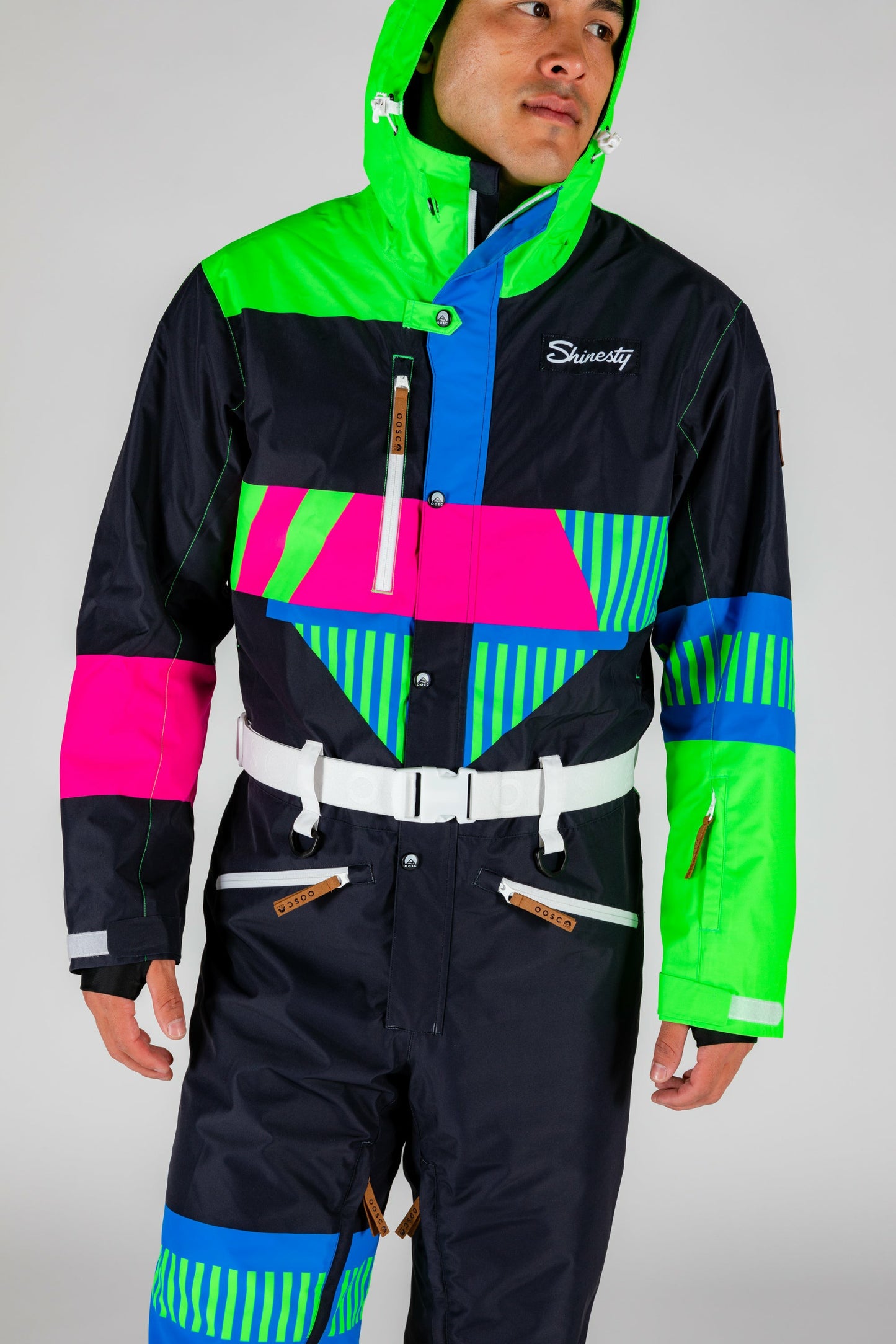 Shinesty Ski Onesie - Men's Retro Black