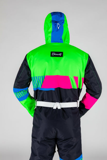 Shinesty Ski Onesie - Men's Retro Black