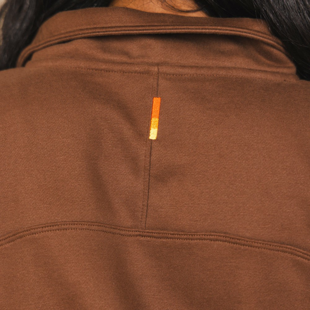 Shinesty WoHalf Zip Hoodie - Brown