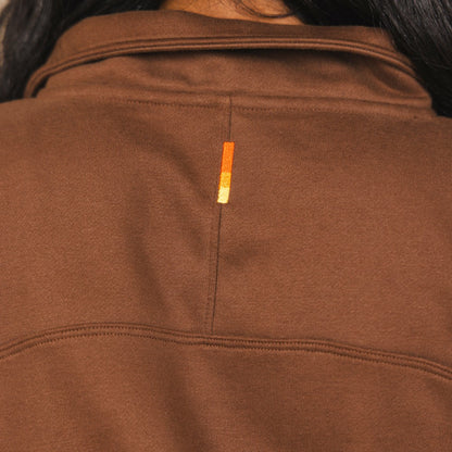 Shinesty WoHalf Zip Hoodie - Brown