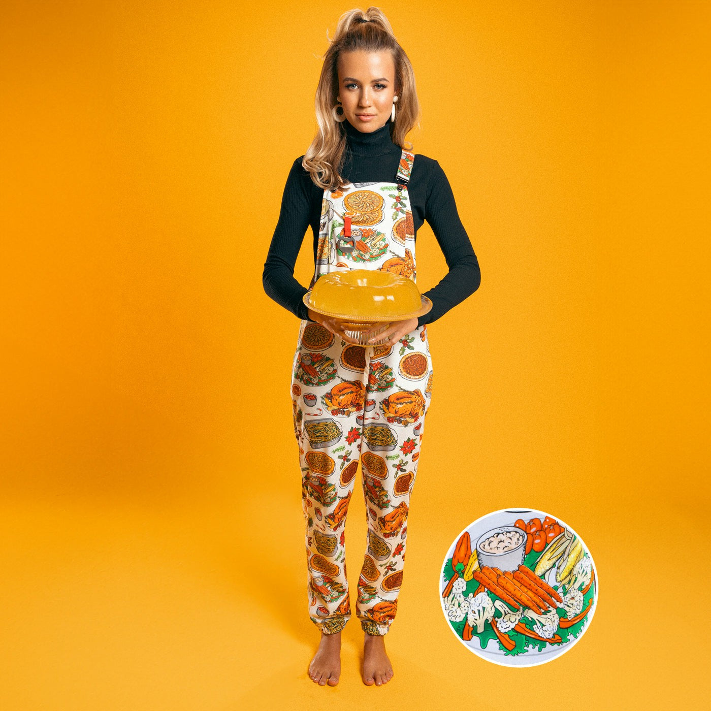 Shinesty WoPajamaralls® - White Thanksgiving
