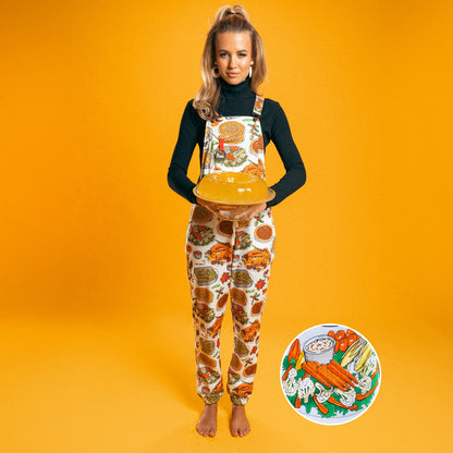 Shinesty WoPajamaralls® - White Thanksgiving