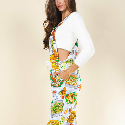 Shinesty WoPajamaralls® - White Thanksgiving