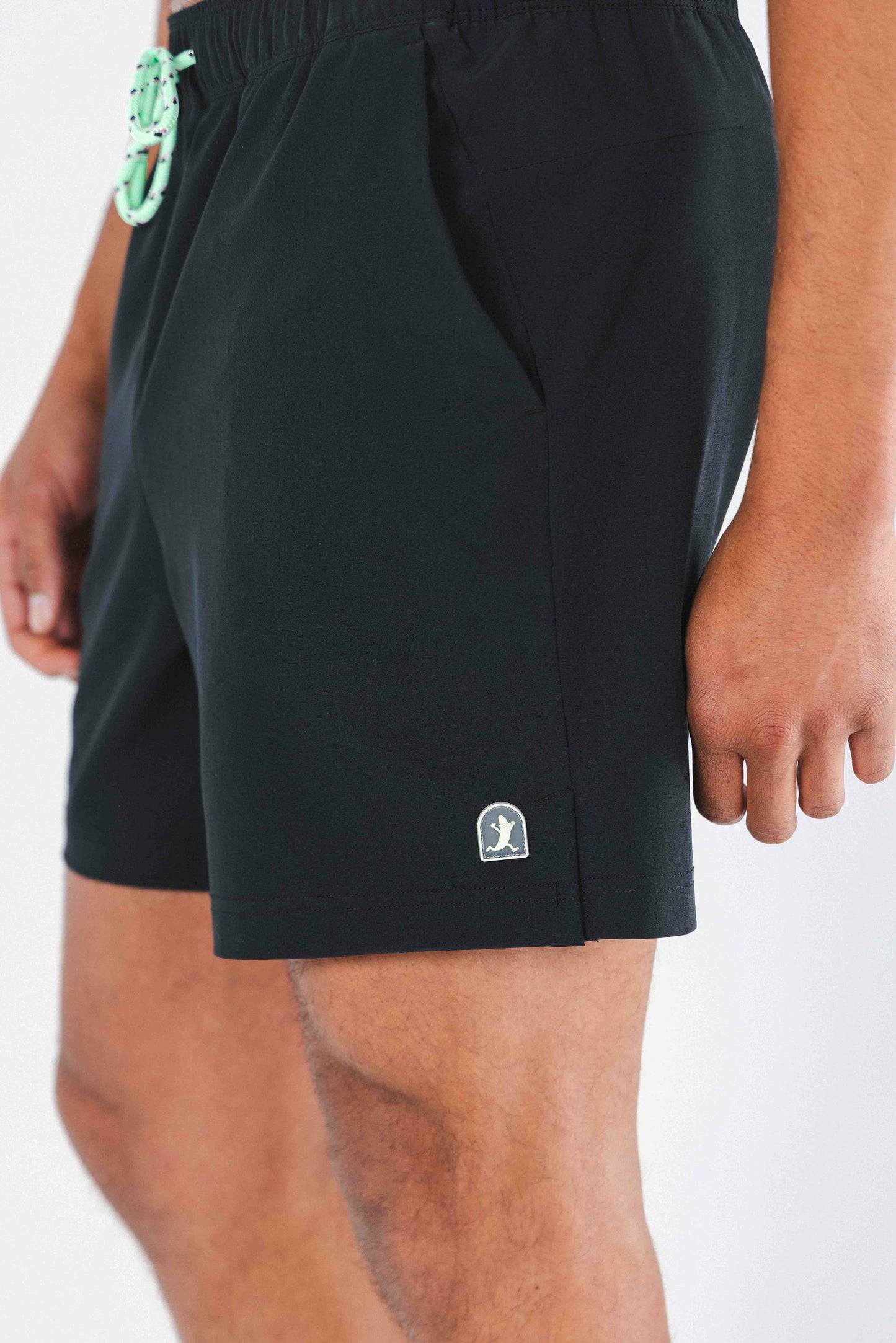 Shinesty Ball Hammock® 5" Swim Trunks - Black and Neon Tribal