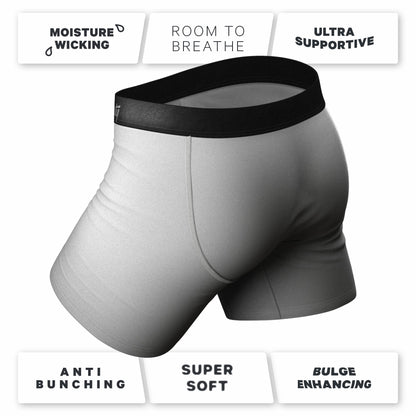 Shinesty Grey Ball Hammock® Pouch Underwear With Fly 5 Pack - The Stormy Sky