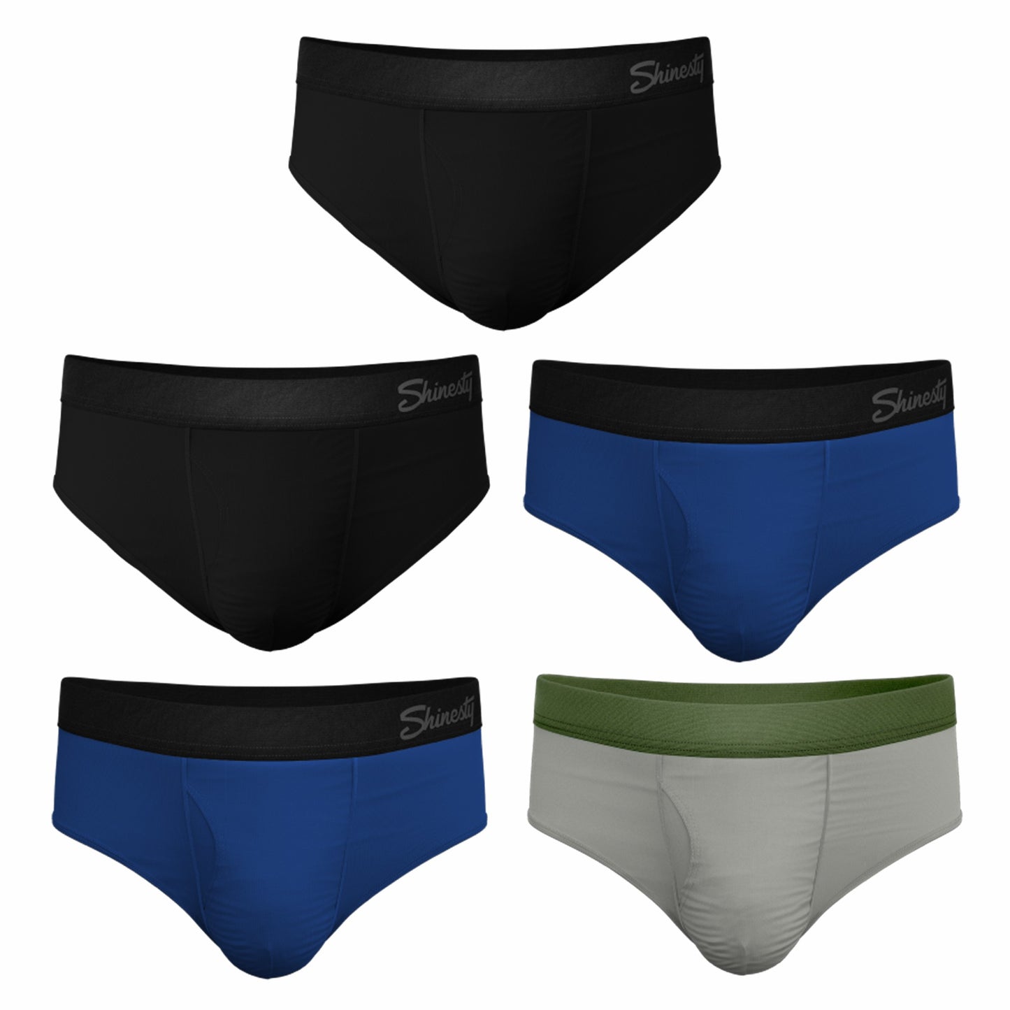 Shinesty Ball Hammock® Pouch Briefs 5 Pack - Multi-Colored Solid