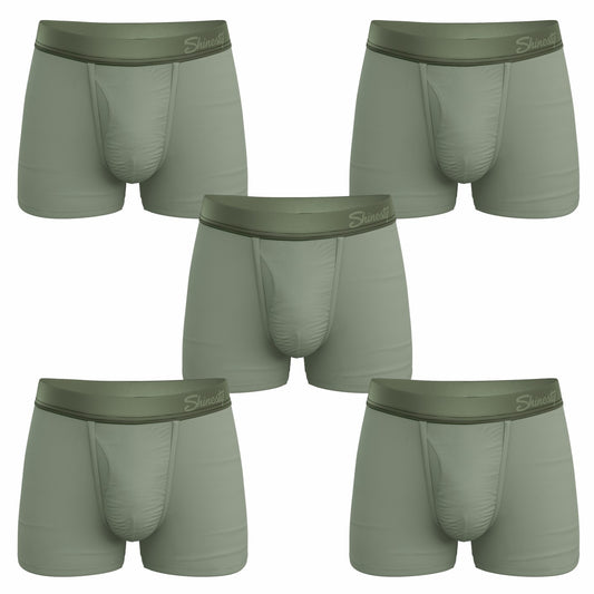 Shinesty Ball Hammock® Pouch Trunks Underwear 5 Pack - Olive