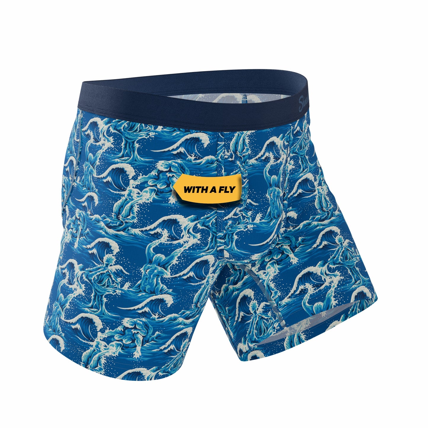 Shinesty Ball Hammock® Pouch Underwear With Fly - Naughty Wave