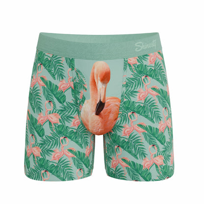 Shinesty Ball Hammock® Pouch Underwear With Fly - Flamingo