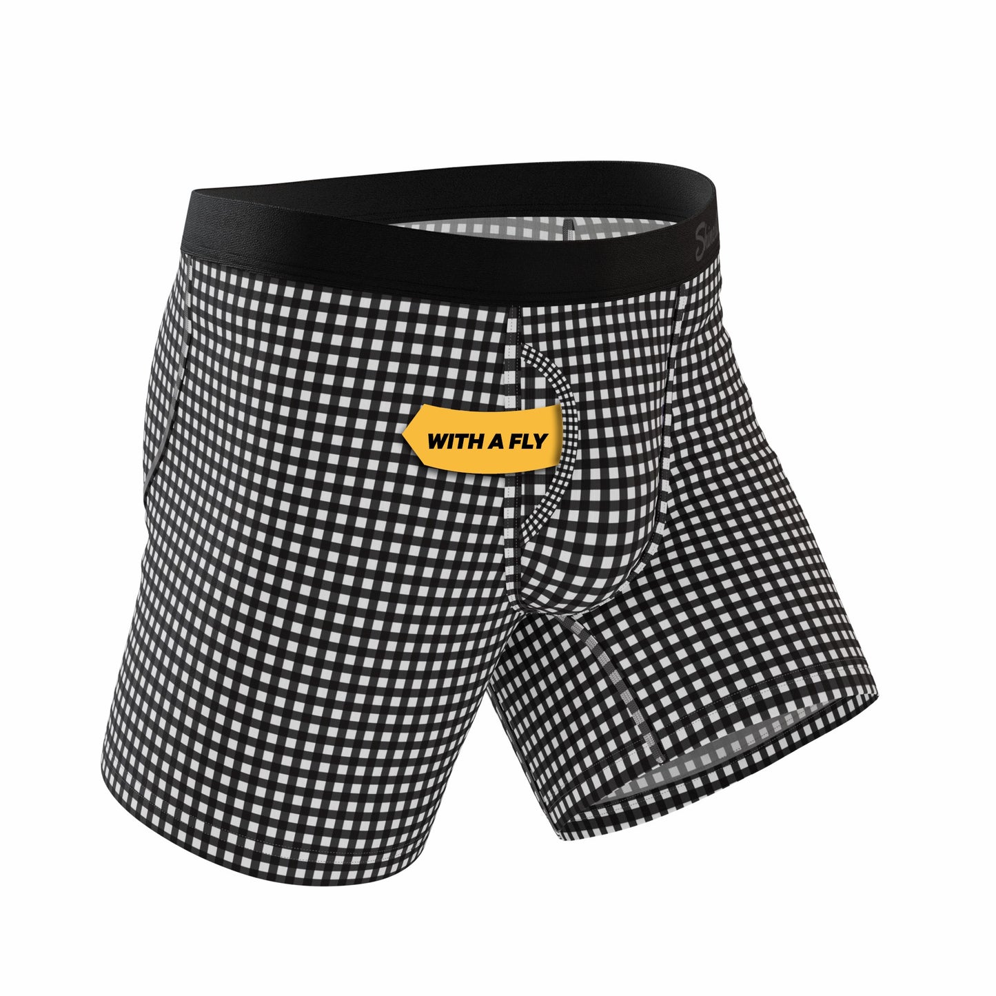 Shinesty Ball Hammock® Pouch Underwear With Fly - Window Pane