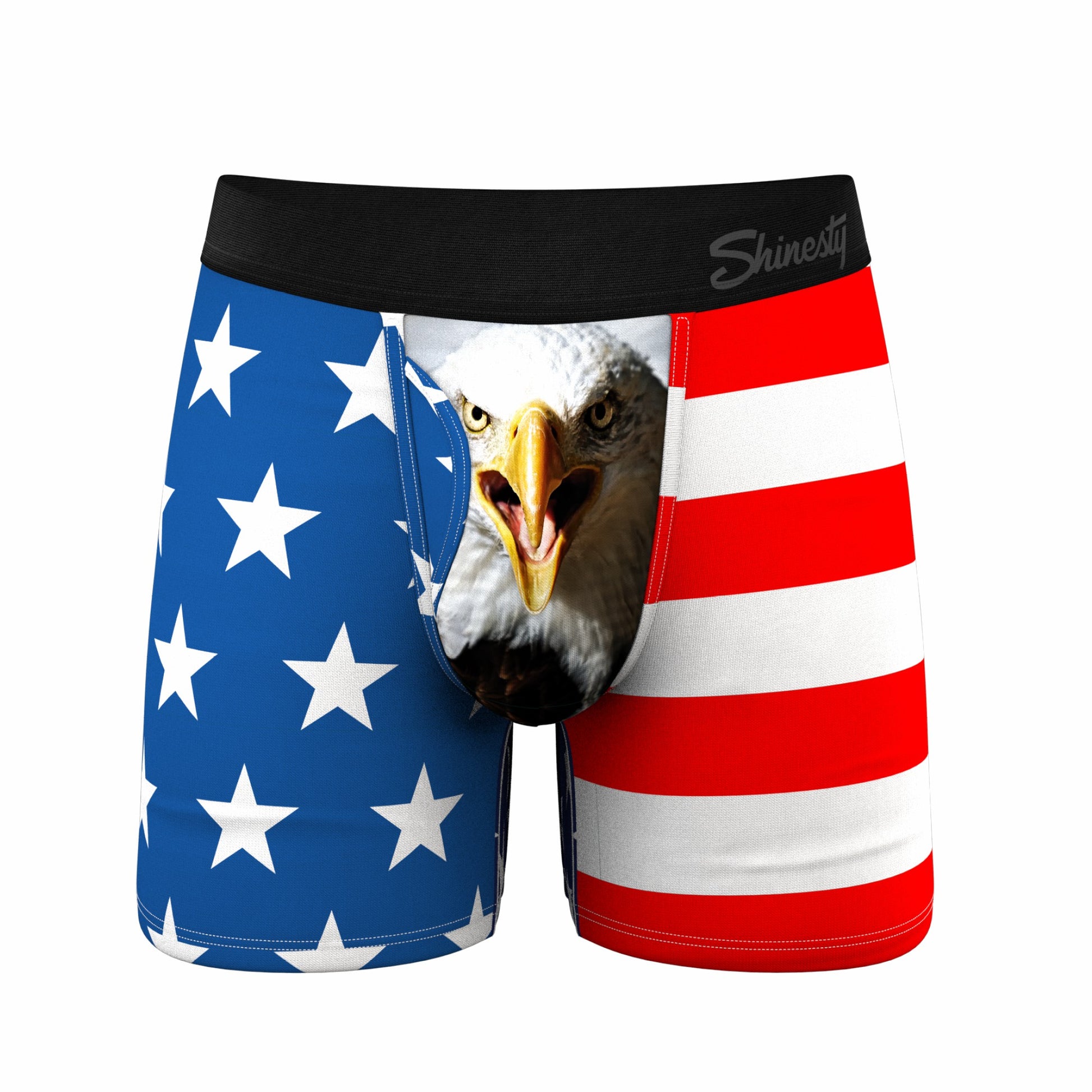 Shinesty Ball Hammock® Pouch Underwear With Fly - USA Mascot Eagle