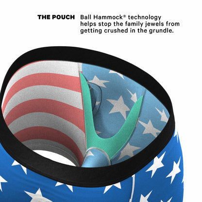 Shinesty Ball Hammock® Pouch Underwear With Fly - USA Mascot Eagle