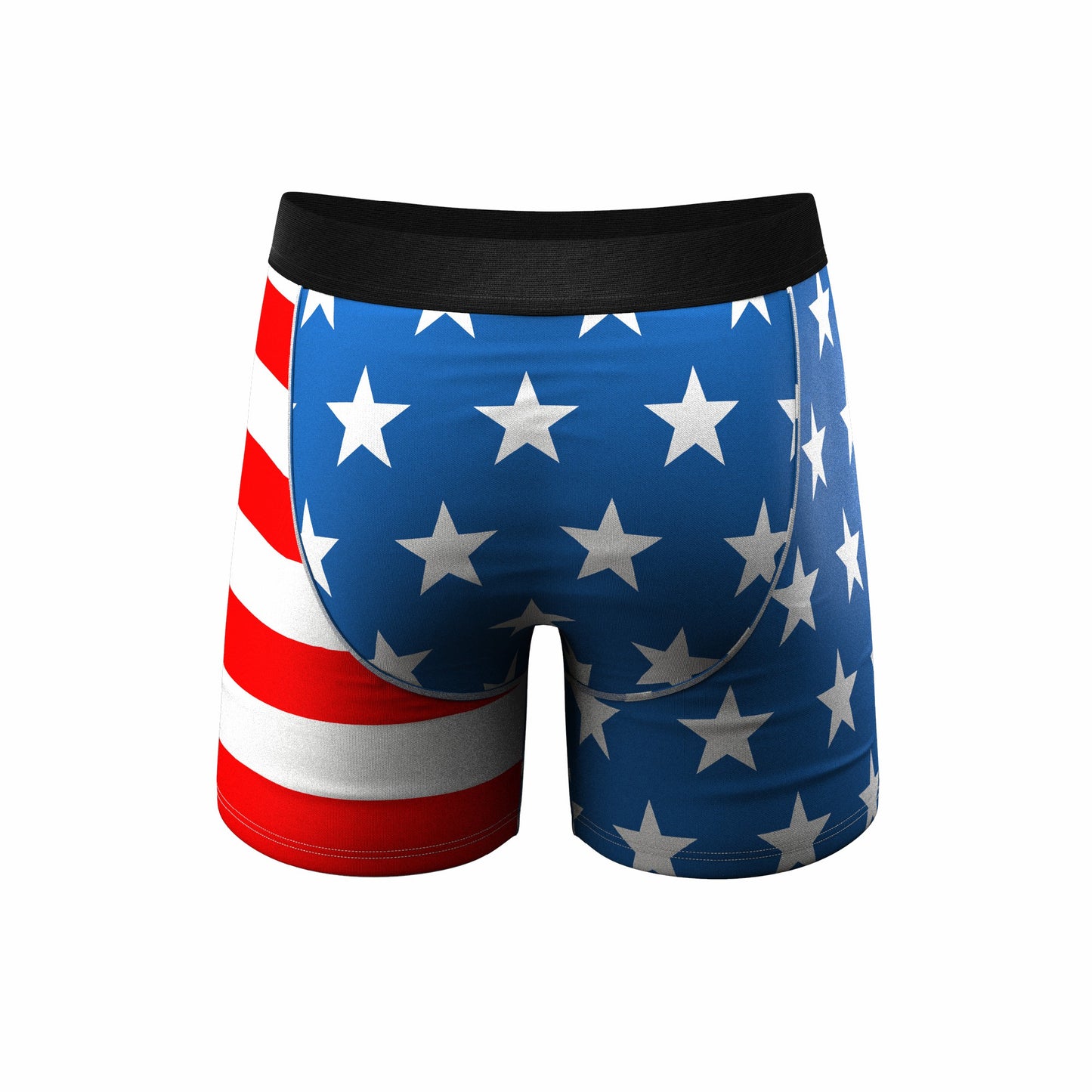 Shinesty Ball Hammock® Pouch Underwear With Fly - USA Mascot Eagle
