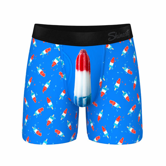 Shinesty Ball Hammock® Magnum Big Pouch Underwear - USA Popsicle