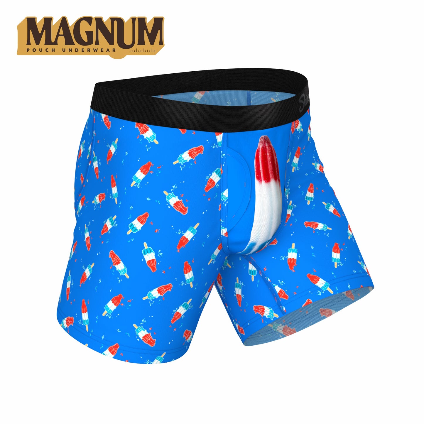 Shinesty Ball Hammock® Magnum Big Pouch Underwear - USA Popsicle