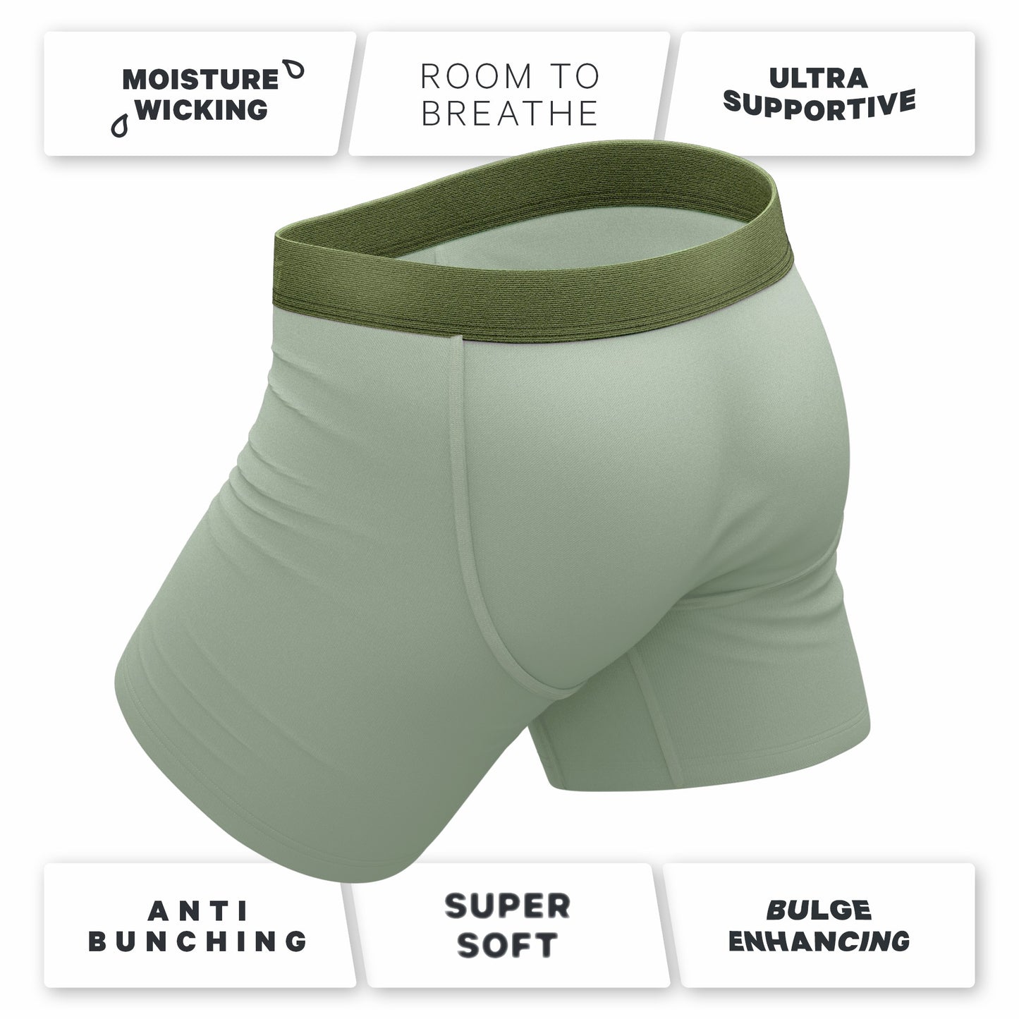 Shinesty Ball Hammock® Pouch Underwear - Olive Green
