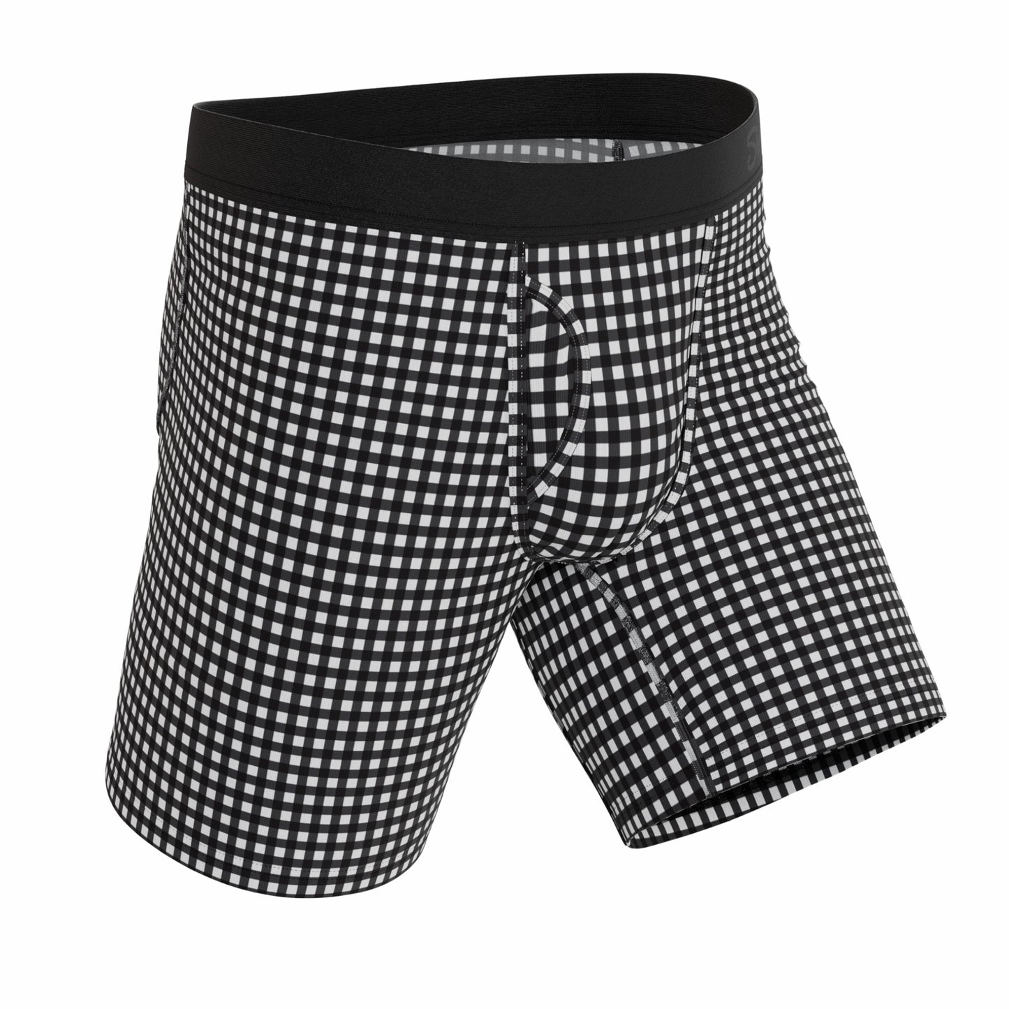 Shinesty Long Leg Ball Hammock® Pouch Boxers With Fly - Window Pane