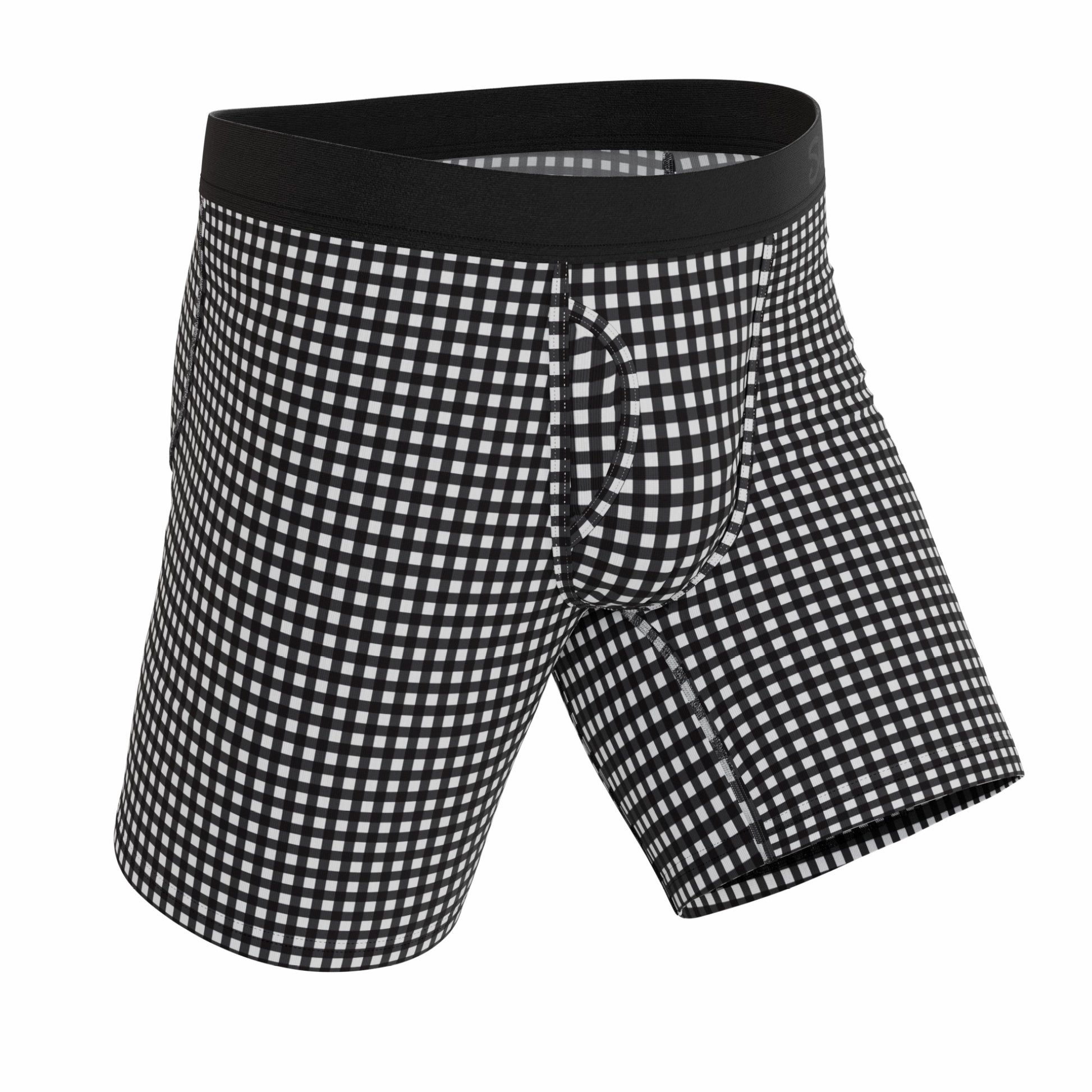 Shinesty Long Leg Ball Hammock® Pouch Boxers With Fly - Window Pane