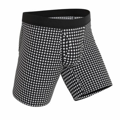 Shinesty Long Leg Ball Hammock® Pouch Boxers With Fly - Window Pane