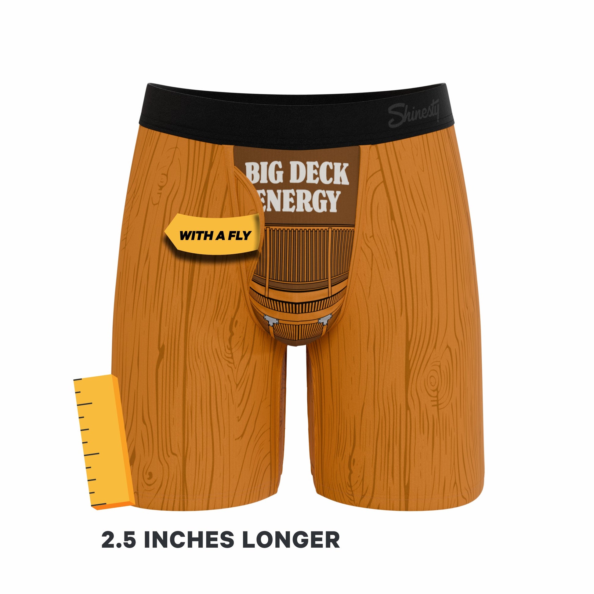 Shinesty Long Leg Ball Hammock® Pouch Boxers With Fly - Shinesty X Middle Class Fancy