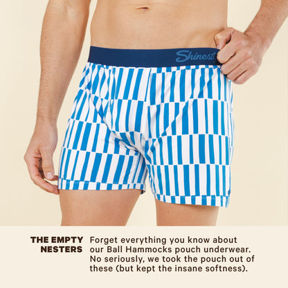 Shinesty Blue Mosaic Stripe Boxer Underwear - The Hamptons
