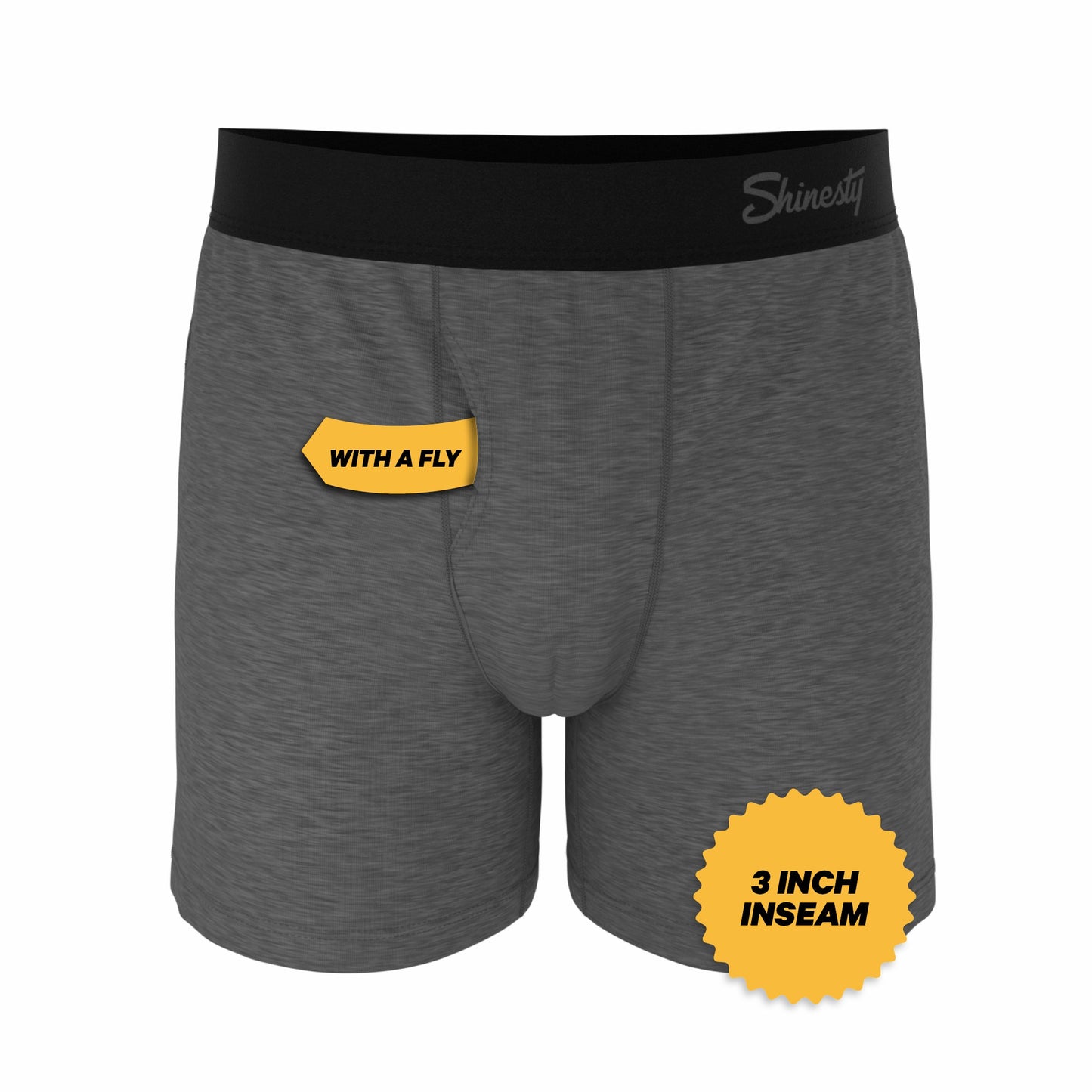 Shinesty Mild Grey Boxer Underwear - The Rock Solid