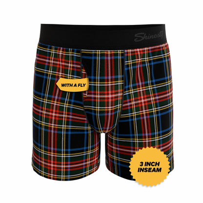 Shinesty Boxer Underwear - Holiday Tartan Plaid
