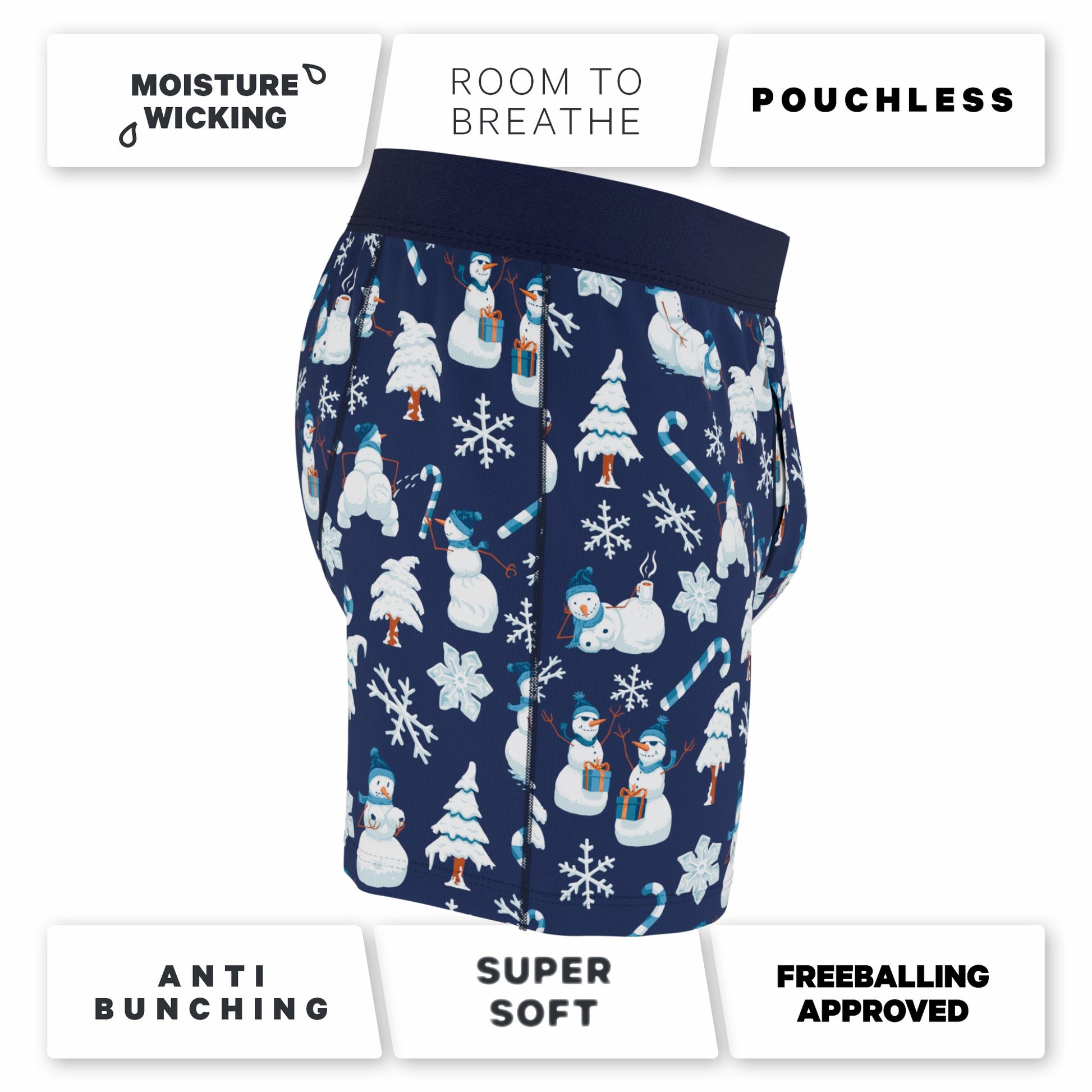 Shinesty Boxer Underwear - Naughty Snowmen