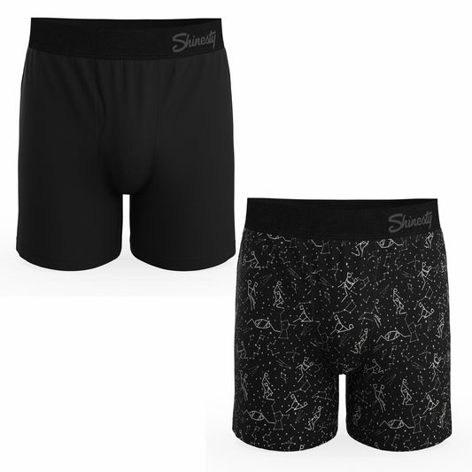 Shinesty Boxer Underwear 2 Pack - Black and Constellation