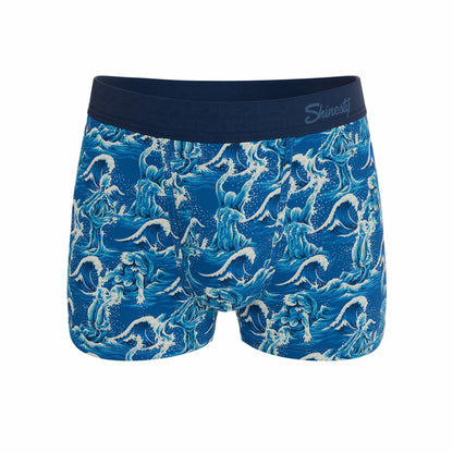 Shinesty Men's Ball Hammock® Pouch Trunk Underwear - Naughty Wave