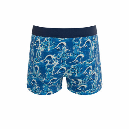 Shinesty Men's Ball Hammock® Pouch Trunk Underwear - Naughty Wave
