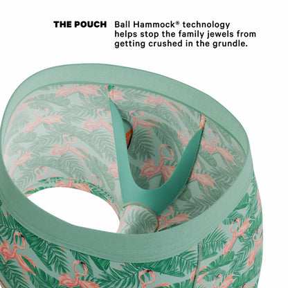 Shinesty Men's Ball Hammock® Pouch Trunk Underwear - Flamingo