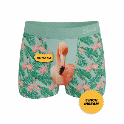Shinesty Men's Ball Hammock® Pouch Trunk Underwear - Flamingo