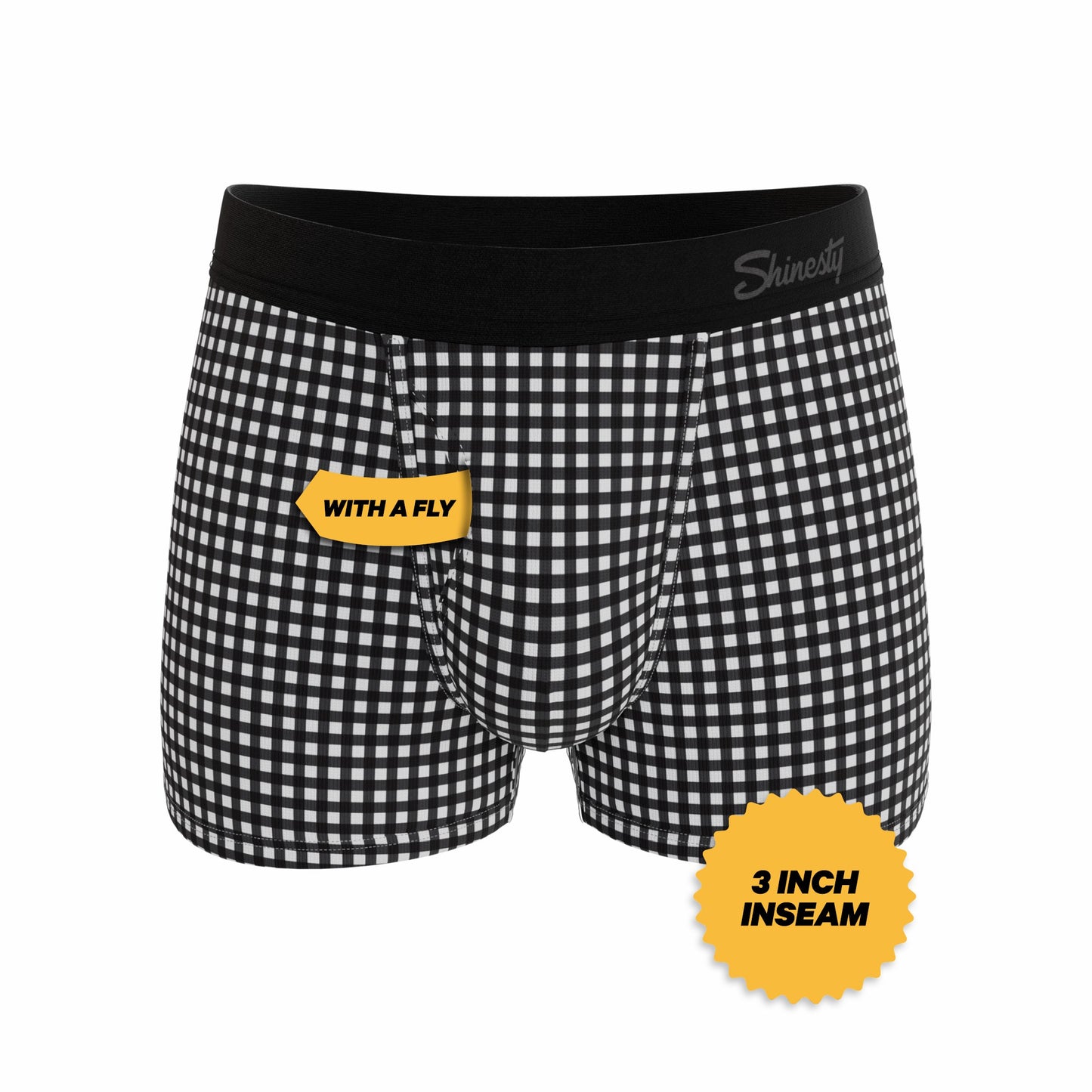 Shinesty Men's Ball Hammock® Pouch Trunk Underwear - Window Pane