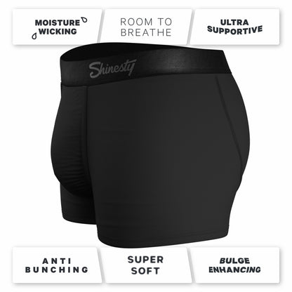Shinesty Men's Ball Hammock® Pouch Trunk Underwear - Black