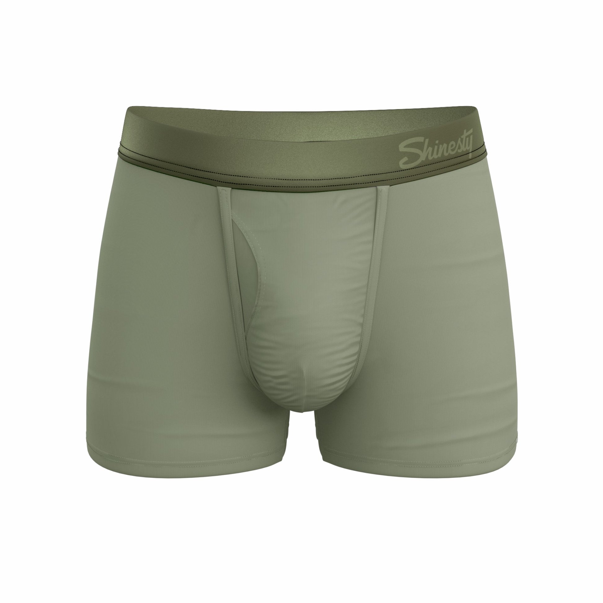 Shinesty Men's Ball Hammock® Pouch Trunk Underwear - Olive Green