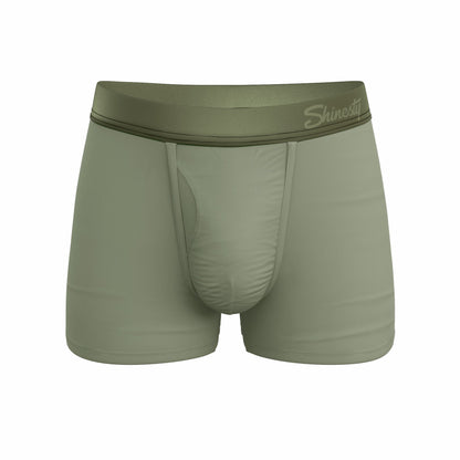 Shinesty Men's Ball Hammock® Pouch Trunk Underwear - Olive Green