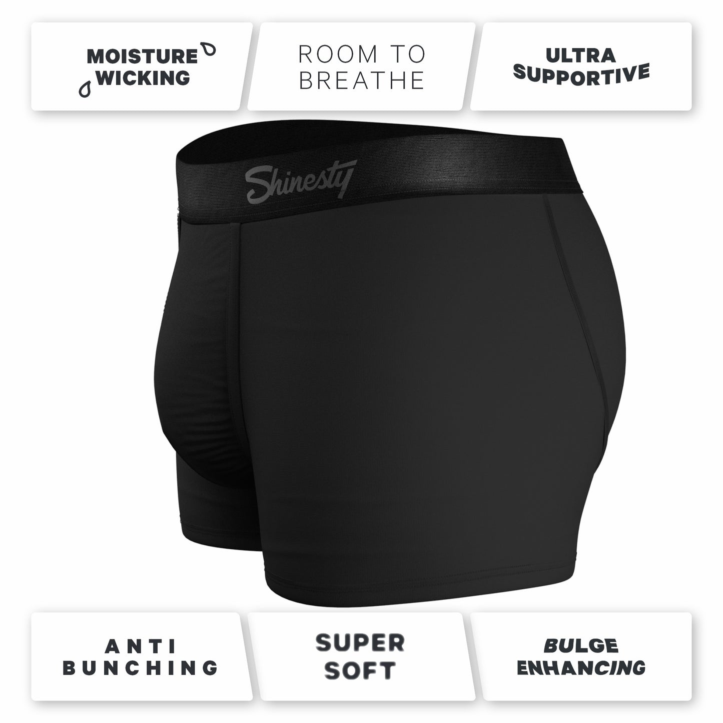 Shinesty The Threat Level Midnight - Black Ball Hammock® Pouch Trunks Underwear 7 Pack