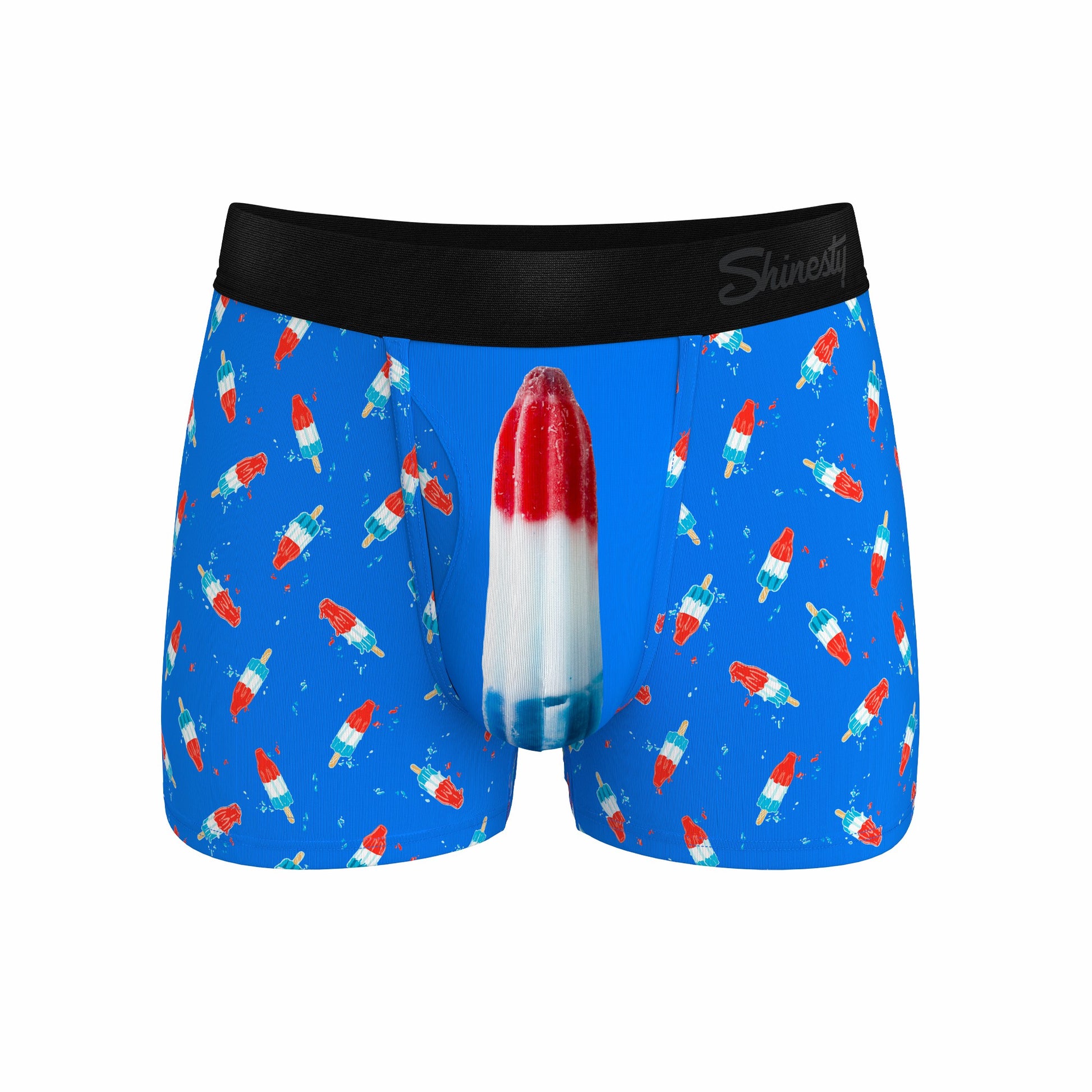 Shinesty Men's Ball Hammock® Pouch Trunk Underwear - USA Popsicle