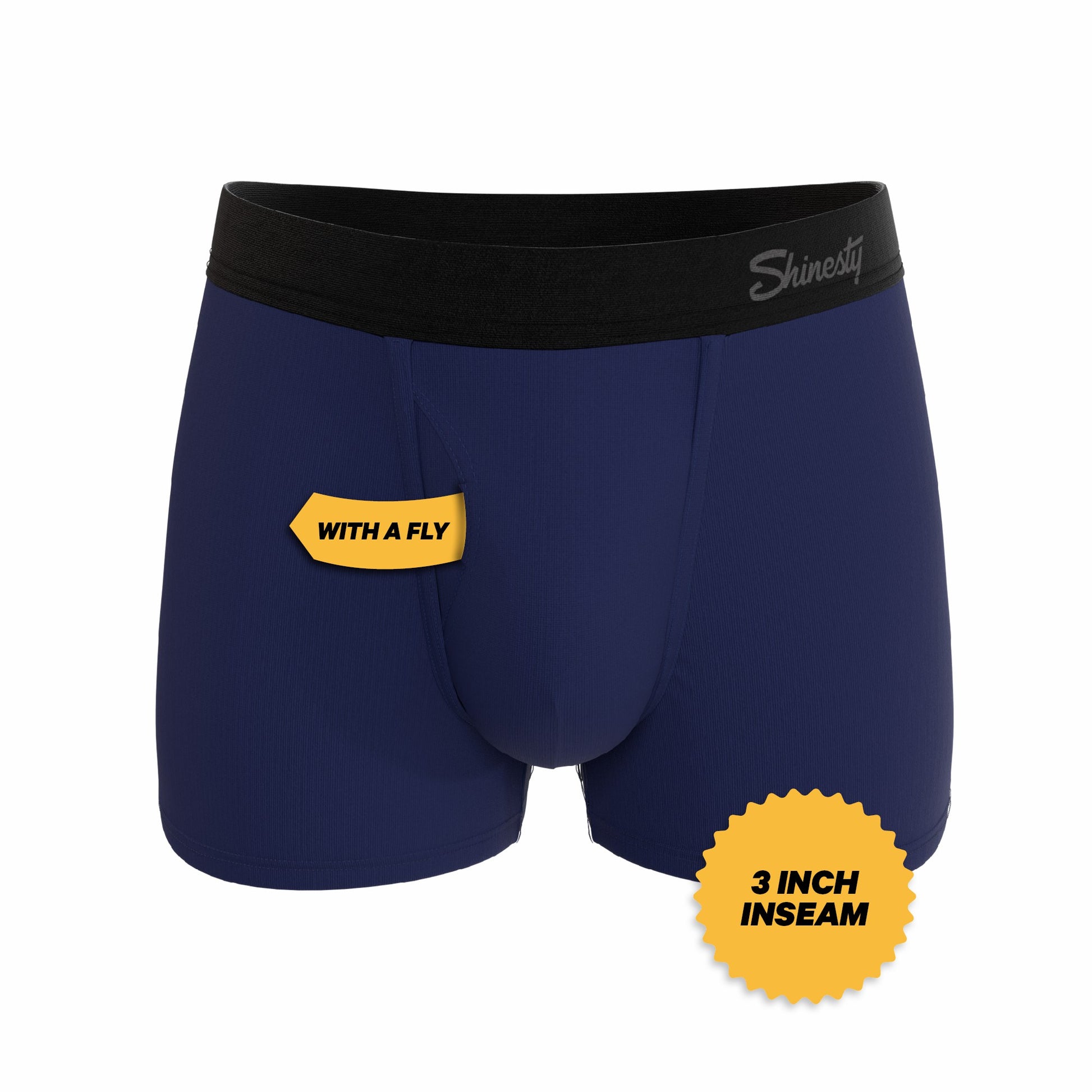 Shinesty Men's Ball Hammock® Pouch Trunk Underwear - Dark Blue
